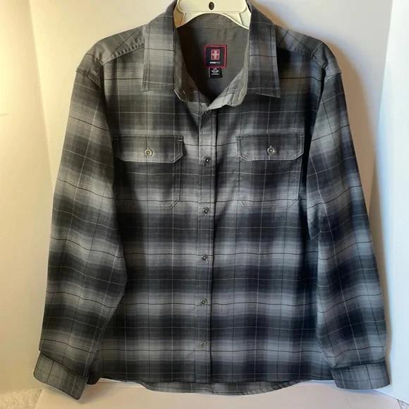 Swiss tech top flannel jacket